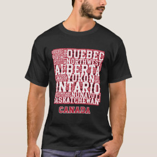 Camiseta Provincias canadienses del Día del Canadá