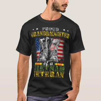 Camiseta Provocados regalos veteranos de nieta de Vietnam l