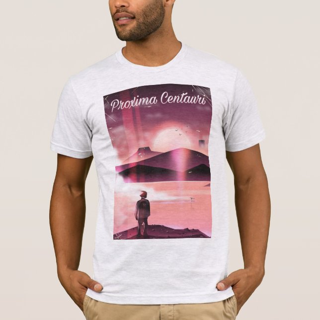 Camiseta Proxima Centauri Science fiction land cruiser. (Anverso)