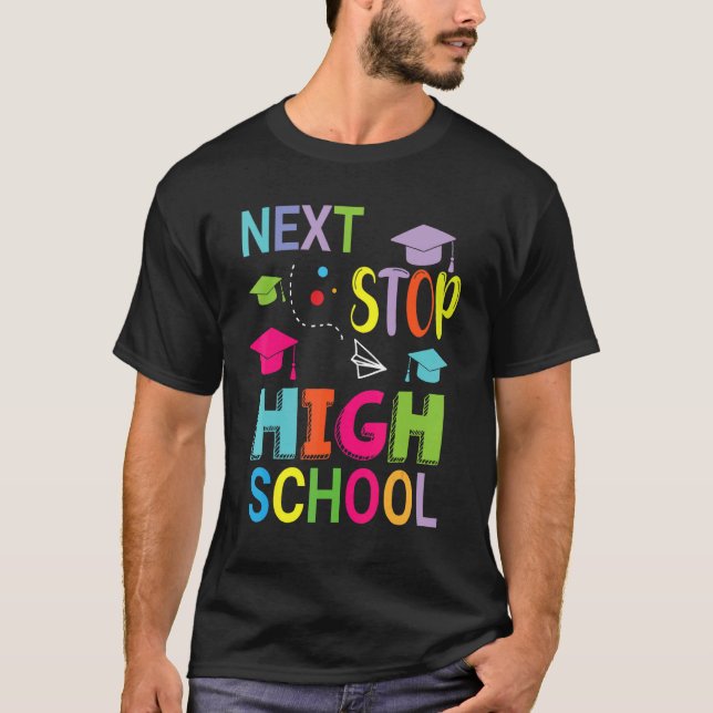 Camiseta Próxima Escuela Secundaria Happy Class of School S (Anverso)