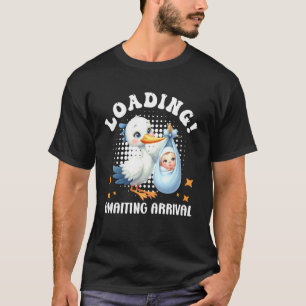 Camiseta Próxima mamá CARGANDO ESPERANDO LLEGADA Embarazada