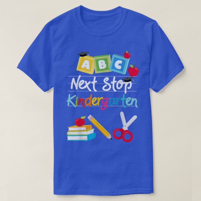 Camiseta Próxima Parada de jardines de infantes preescolare (Diseño del anverso)