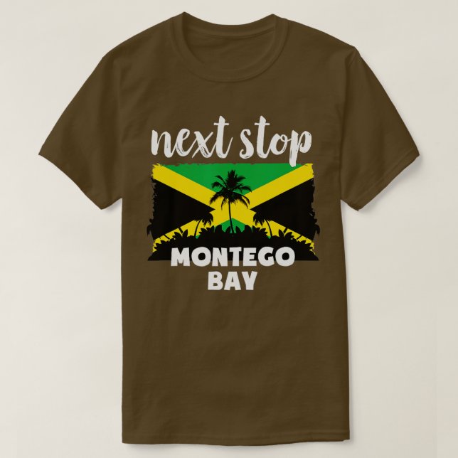 Camiseta Próxima parada Montego Bay Jamaica vacaciones (Diseño del anverso)