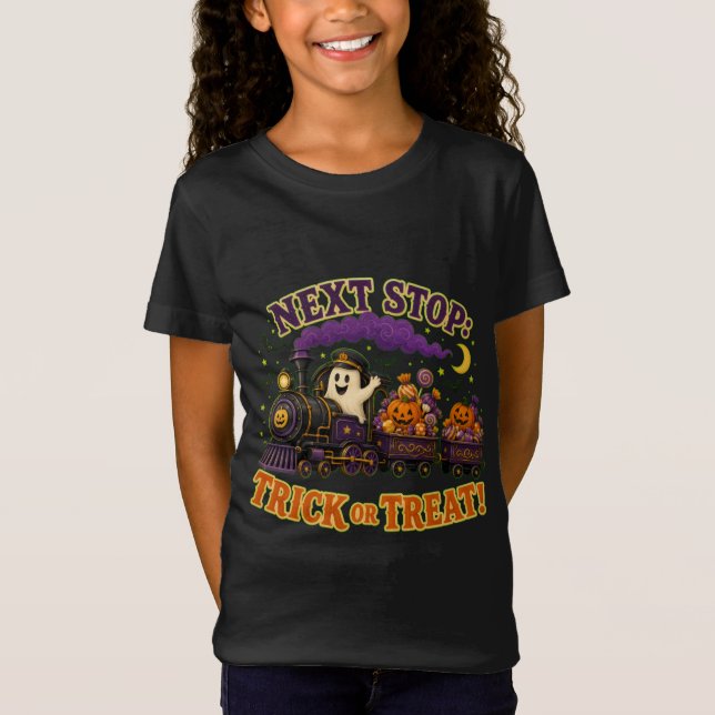 Camiseta Próxima parada: Truco o trato (Anverso)