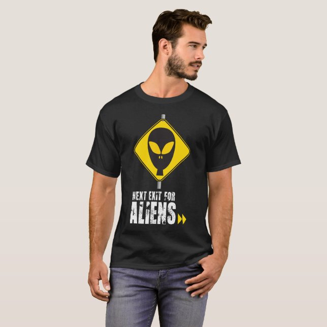 Camiseta Próxima salida para Alienígenas (Anverso completo)