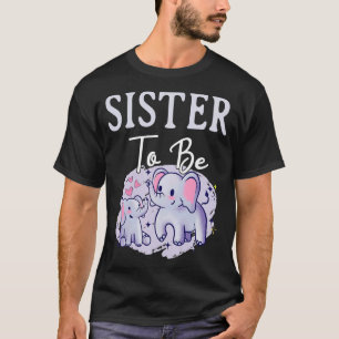 Camiseta Próximamente Hermana Será Elefante Para El Género 