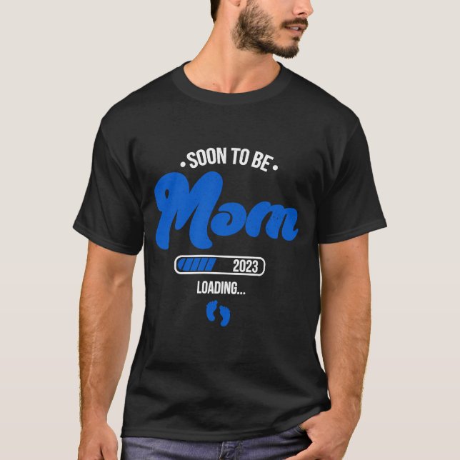 Camiseta Próximamente Mamá Estará Embarazo De Mamá Este 202 (Anverso)