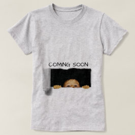 Camiseta Próximamente, Personalizado de bebé Peek-A-Boo