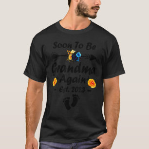 Camiseta Próximamente Ser Abuela De Nuevo 2023 Promocionado