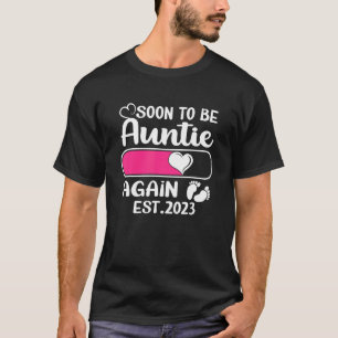 Camiseta Próximamente será la tía de nuevo 2023 Día de la M