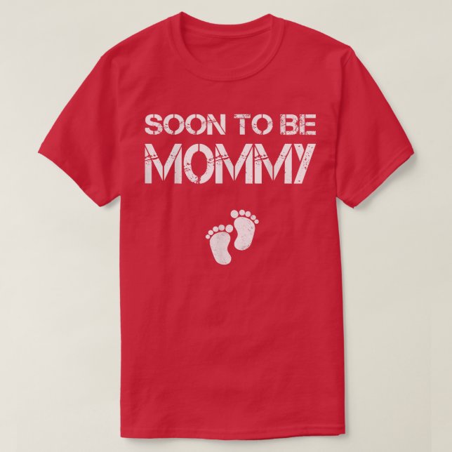 Camiseta Próximamente será mamá embarazos divertidos para l (Diseño del anverso)