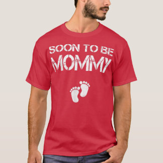 Camiseta Próximamente será mamá embarazos divertidos para l