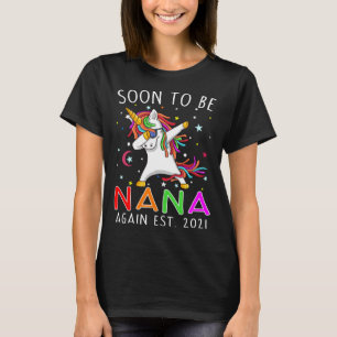 Camiseta Próximamente Será Nana De Nuevo Unicornio 2021