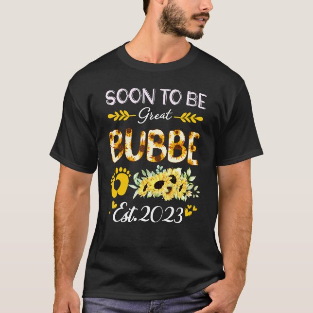 Camiseta Próximamente será un gran Bubbe el Día de la Madre (Anverso)