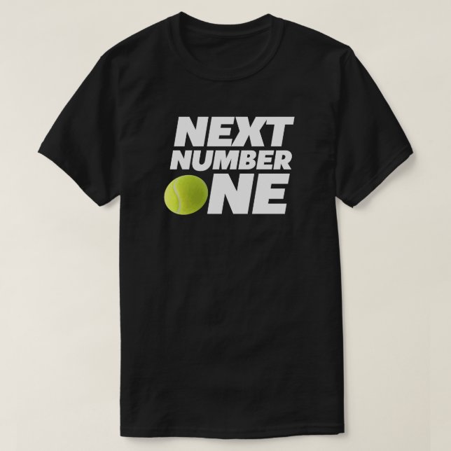 Camiseta Próximo deporte de tenis número uno (Diseño del anverso)