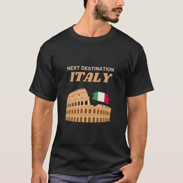Camiseta Próximo destino: Coliseo de viajes en Italia (Anverso)