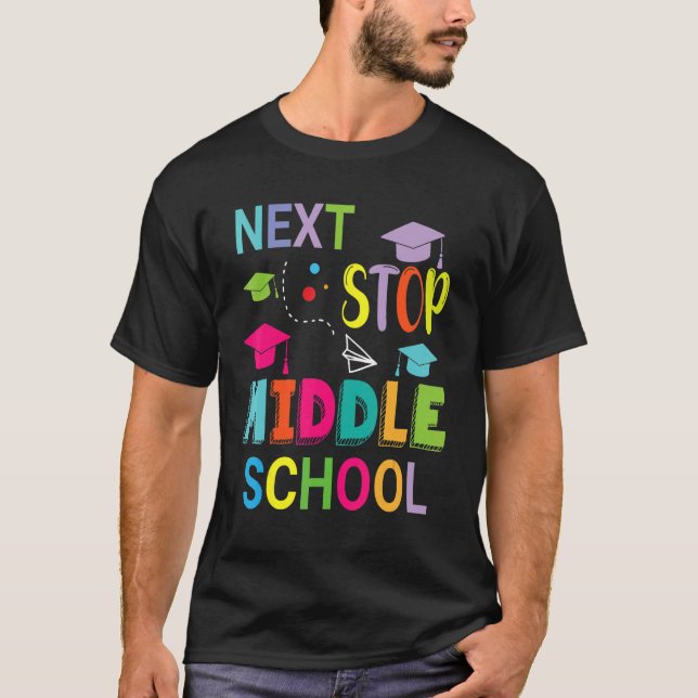 Camiseta Próximo Fin De La Escuela Media Feliz Clase De Esc (Anverso)