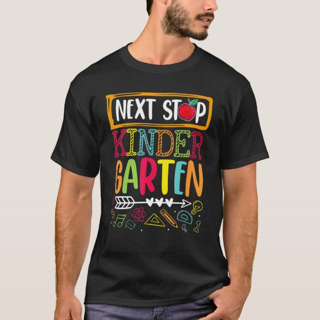 Camiseta Próximo Parar El Jardín De Niños De Vuelta Al Cole (Anverso)