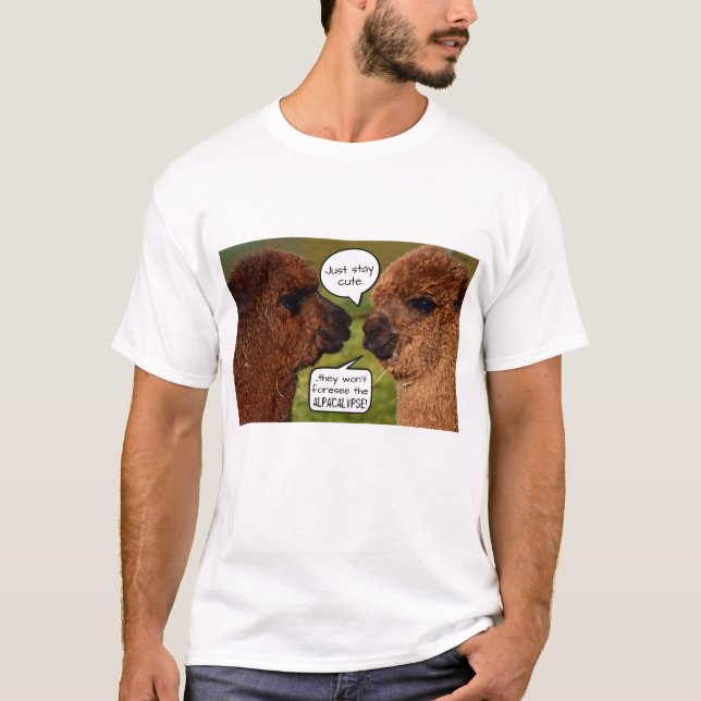 Camiseta Proyección divertida de Alpacalypse de la alpaca (Anverso)