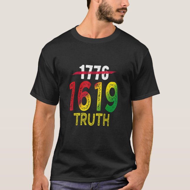 Camiseta Proyecto 1619 Nuestros Ancestros Mes de la Histori (Anverso)