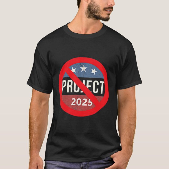 Camiseta Proyecto 2025 Anti Trump 2 Side Back &amp; Front (Anverso)