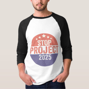Camiseta Proyecto 2025 Botón Trump American Patroitic USA