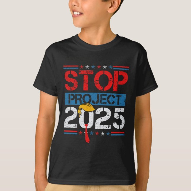 Camiseta Proyecto 2025 de Trump contra Trump 1 (Anverso)