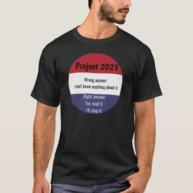 Camiseta Proyecto 2025 - Respuesta errónea (Anverso)
