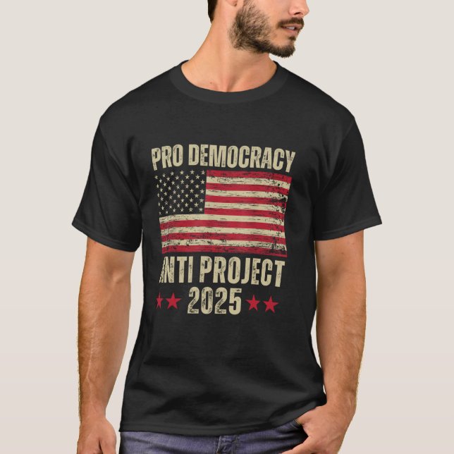 Camiseta Proyecto Anti-Democracia Pro Proyecto 2025 Stop 20 (Anverso)