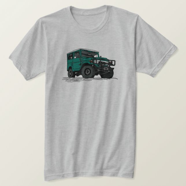 Camiseta Proyecto FJ40 Land Cruiser  (Anverso del diseño)