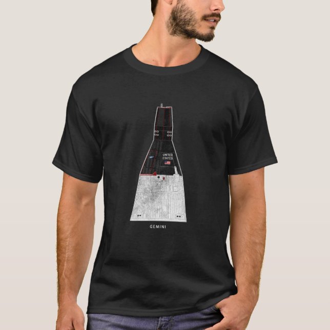 Camiseta Proyecto Gemini Space Geek Gift Love Science Guay  (Anverso)