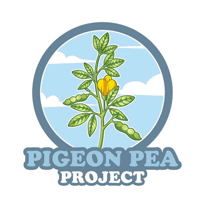 Camiseta Proyecto Pigeon Pea: Logotipo de hombro (Growing food, building better soil all at the same time.)