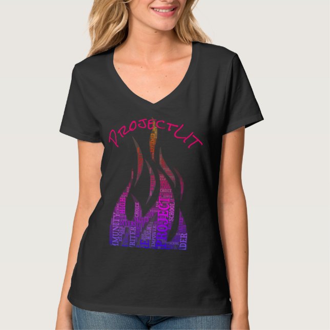 Camiseta Proyecto PRHSLIT Piernas negras (Anverso)