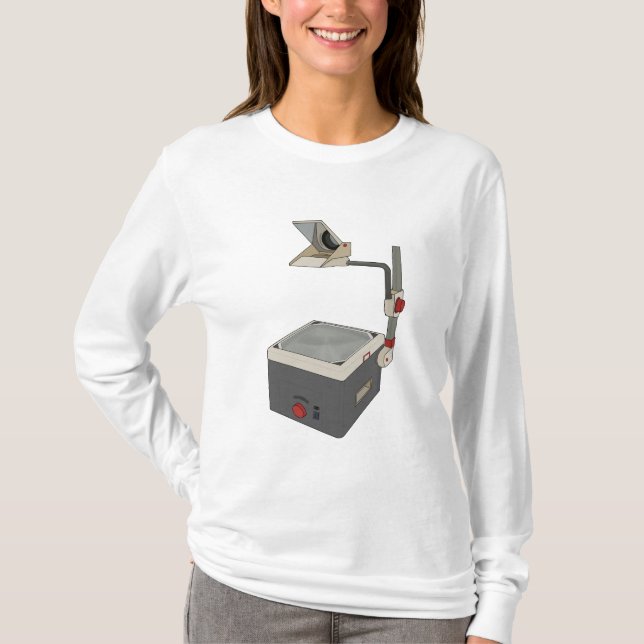 Camiseta Proyector de cabeza de OHP 80s 90s (Anverso)