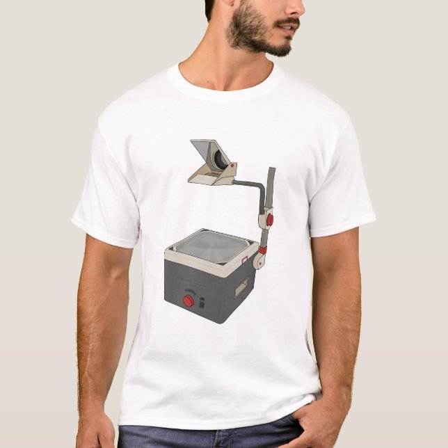 Camiseta Proyector de cabeza de OHP 80s 90s (Anverso)