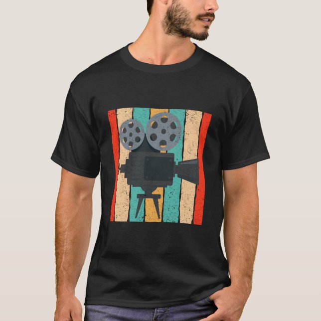 Camiseta Proyector de cine cámara de cine (Anverso)
