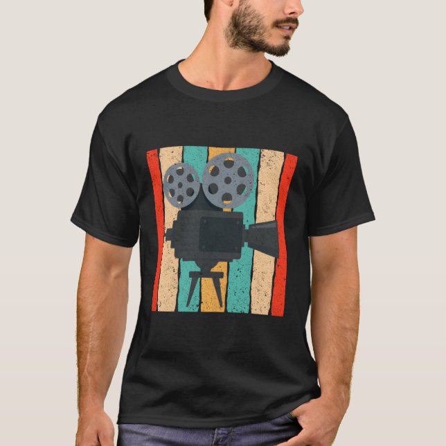 Camiseta Proyector de películas de cámara de cine (Anverso)