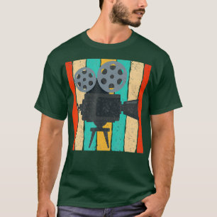 Camiseta Proyector de películas retro de cámara de cine vin