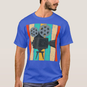 Camiseta Proyector de películas retro de cámara de cine vin