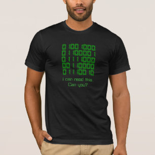 Camiseta Prueba binaria del friki en verde