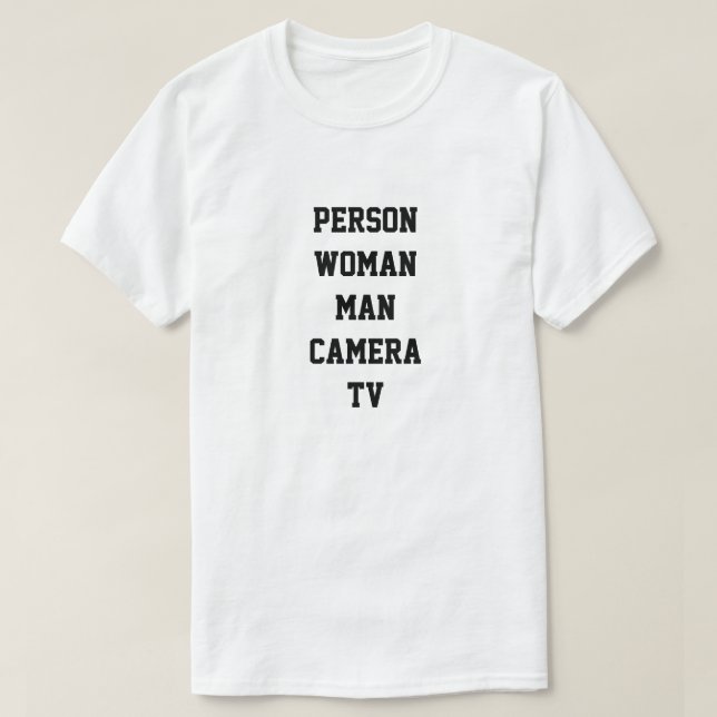 Camiseta Prueba cognitiva de Donald Trump (Diseño del anverso)