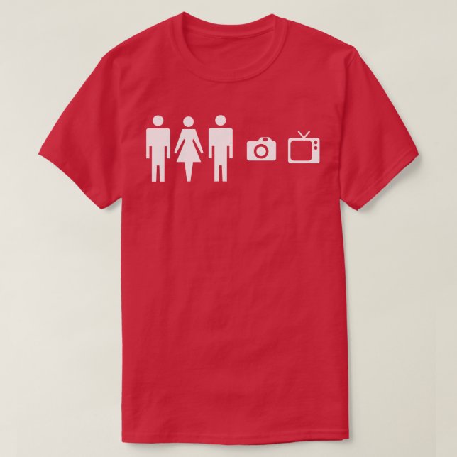 Camiseta Prueba cognitiva de televisión de cámara para homb (Diseño del anverso)