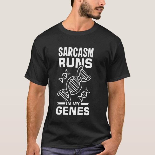 Camiseta Prueba De Adn De Sarcasmo Pruebas Genéticas Microb (Anverso)