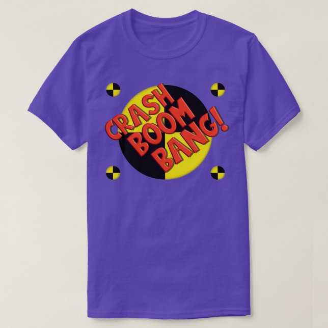 Camiseta Prueba de choque Traje gracioso disfraz (Diseño del anverso)