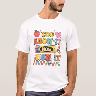 Camiseta Prueba De Estado Motivador Día De Prueba De Estado
