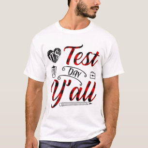 Camiseta Prueba de examen de docente en el día de prueba