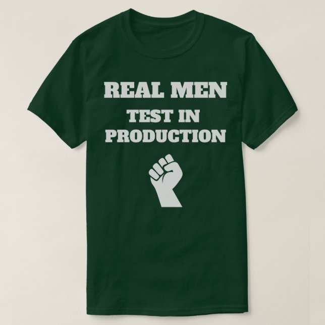 Camiseta Prueba de Hombres Reales en el Progreso de la Cien (Diseño del anverso)