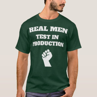 Camiseta Prueba de Hombres Reales en el Progreso de la Cien