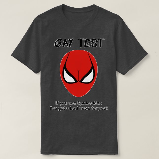 Camiseta Prueba de homosexualidad (Diseño del anverso)