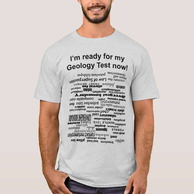 Camiseta Prueba de la geología (Anverso)